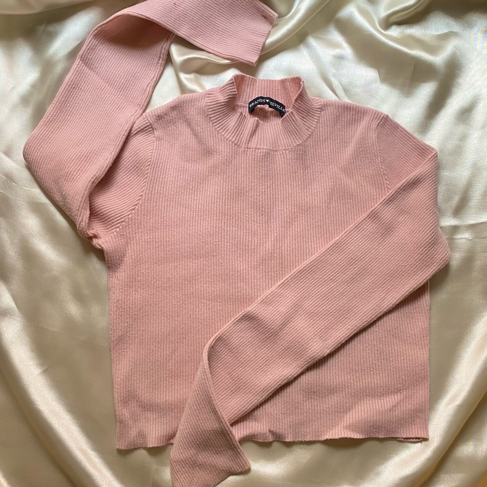 Pastel Pink Turtleneck
